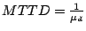 $MTTD = \frac{1}{\mu_d}$